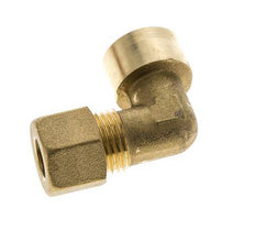 G 3/8'' x 10mm Codo de latón de 90 grados de compresión 95 Bar DIN EN 1254-2