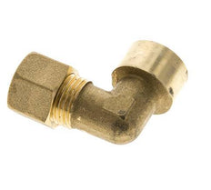 G 3/8'' x 10mm Codo de latón de 90 grados de compresión 95 Bar DIN EN 1254-2