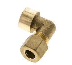 G 3/8'' x 10mm Codo de latón de 90 grados de compresión 95 Bar DIN EN 1254-2