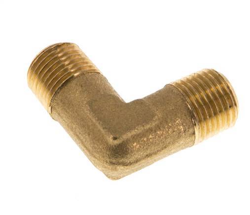 R 1/8'' Male Brass 90 deg Elbow Fitting 16 Bar [5 Pieces]