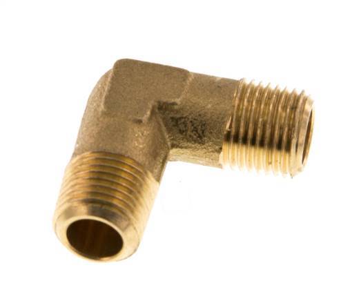 R 1/8'' Male Brass 90 deg Elbow Fitting 16 Bar [5 Pieces]