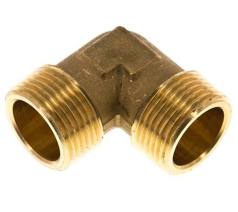 R 1'' Male Brass 90 deg Elbow Fitting 16 Bar