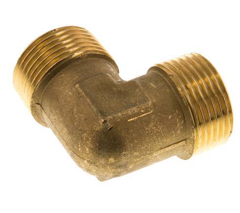 R 1'' Male Brass 90 deg Elbow Fitting 16 Bar