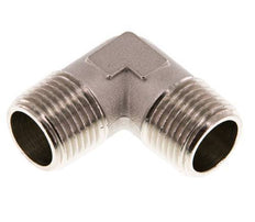 R 1/2'' Male Nickel plated Brass 90 deg Elbow Fitting 16 Bar