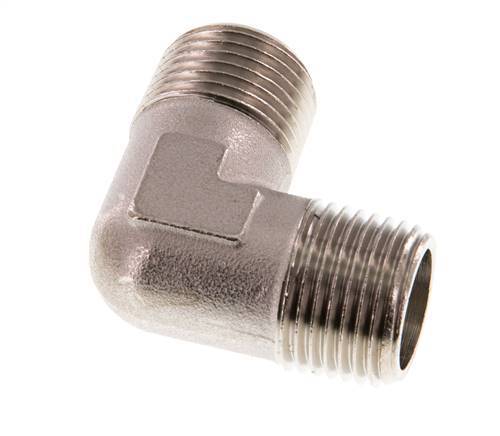 R 1/2'' Male Nickel plated Brass 90 deg Elbow Fitting 16 Bar