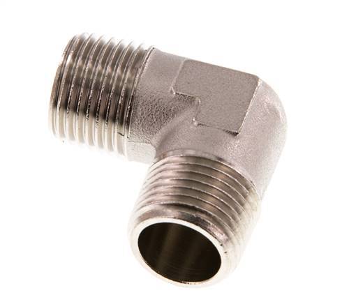 R 1/2'' Male Nickel plated Brass 90 deg Elbow Fitting 16 Bar