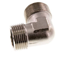 R 1'' Male Nickel plated Brass 90 deg Elbow Fitting 16 Bar