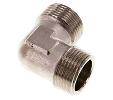 R 1'' Male Nickel plated Brass 90 deg Elbow Fitting 16 Bar