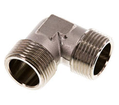 R 1'' Male Nickel plated Brass 90 deg Elbow Fitting 16 Bar