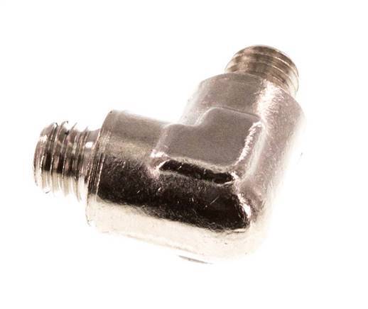 M5 Male Nickel plated Brass 90 deg Elbow Fitting 16 Bar [5 Pieces]