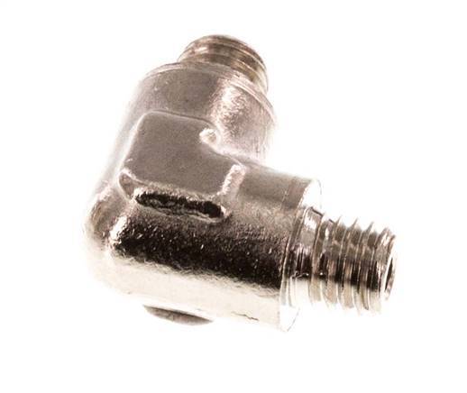M5 Male Nickel plated Brass 90 deg Elbow Fitting 16 Bar [5 Pieces]