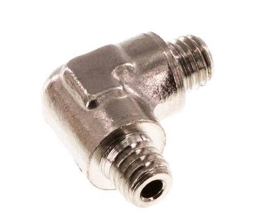 M5 Male Nickel plated Brass 90 deg Elbow Fitting 16 Bar [5 Pieces]
