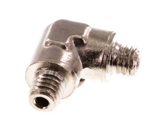 M5 Male Nickel plated Brass 90 deg Elbow Fitting 16 Bar [5 Pieces]