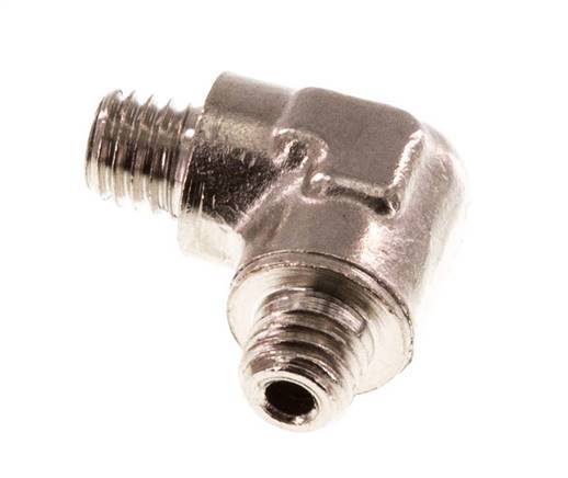 M5 Male Nickel plated Brass 90 deg Elbow Fitting 16 Bar [5 Pieces]