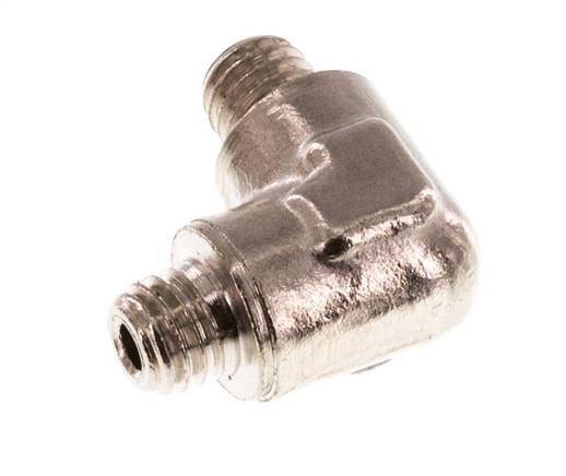 M5 Male Nickel plated Brass 90 deg Elbow Fitting 16 Bar [5 Pieces]
