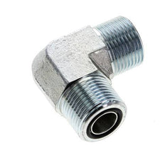 Codo de 90 grados de acero galvanizado UNS 1''-14 macho ORFS 400 Bar - Hidráulico