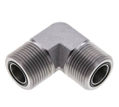 Codo de 90 grados de acero galvanizado de 1-3/16''-12 macho ORFS 400 Bar - Hidráulico