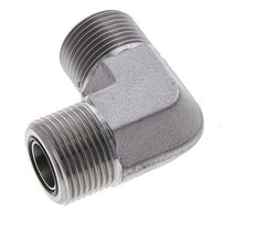 Codo de 90 grados de acero galvanizado de 1-3/16''-12 macho ORFS 400 Bar - Hidráulico