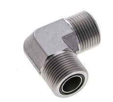 Codo de 90 grados de acero galvanizado de 1-3/16''-12 macho ORFS 400 Bar - Hidráulico