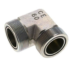 Codo de 90 grados de acero galvanizado UN 2''-12 macho ORFS 250 Bar - Hidráulico