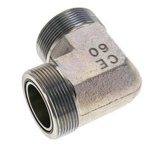 Codo de 90 grados de acero galvanizado UN 2''-12 macho ORFS 250 Bar - Hidráulico