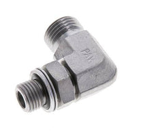 UN 11/16''-16 x G 1/4'' Macho Codo de 90 grados de acero galvanizado ORFS 400 Bar - Hidráulico
