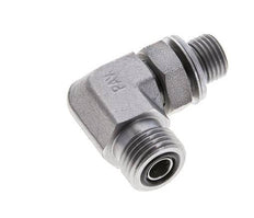 UN 11/16''-16 x G 1/4'' Macho Codo de 90 grados de acero galvanizado ORFS 400 Bar - Hidráulico