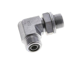 UN 11/16''-16 x G 3/8'' Macho Codo de 90 grados de acero galvanizado ORFS 400 Bar - Hidráulico