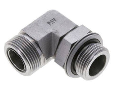 UN 1-7/16''-12 x G 1'' Macho Codo de 90 grados de acero galvanizado ORFS 315 Bar - Hidráulico