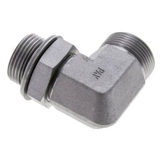 UN 1-7/16''-12 x G 1'' Macho Codo de 90 grados de acero galvanizado ORFS 315 Bar - Hidráulico