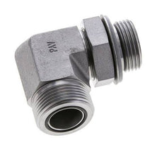 UN 1-7/16''-12 x G 1'' Macho Codo de 90 grados de acero galvanizado ORFS 315 Bar - Hidráulico