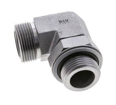 UN 1-7/16''-12 x G 1'' Macho Codo de 90 grados de acero galvanizado ORFS 315 Bar - Hidráulico