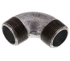 R 1 1/4'' Male Zinc plated Cast iron 90 deg Elbow Fitting 25 Bar