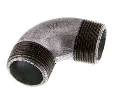R 1 1/4'' Male Zinc plated Cast iron 90 deg Elbow Fitting 25 Bar