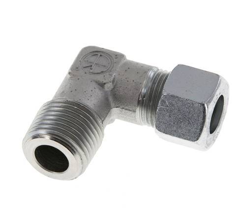 R 1/2'' Macho x 12L Codo de acero galvanizado de 90 grados 315 Bar DIN 2353