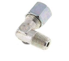 R 1/4'' Macho x 8S Codo de 90 grados de acero galvanizado 630 Bar DIN 2353