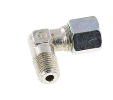 R 1/4'' Macho x 8S Codo de 90 grados de acero galvanizado 630 Bar DIN 2353