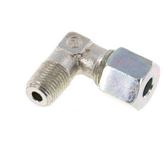 R 1/4'' Macho x 8S Codo de 90 grados de acero galvanizado 630 Bar DIN 2353