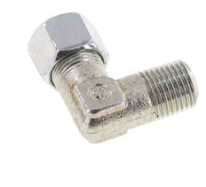R 1/4'' Macho x 10LL Codo de 90 grados de acero galvanizado 100 Bar DIN 2353