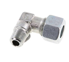 R 1/4'' Macho x 12L Codo de acero galvanizado de 90 grados 315 Bar DIN 2353