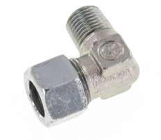 R 1/4'' Macho x 12LL Codo de 90 grados de acero galvanizado 100 Bar DIN 2353