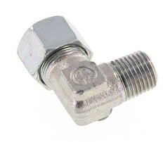 R 1/4'' Macho x 12LL Codo de 90 grados de acero galvanizado 100 Bar DIN 2353