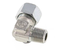 R 1/4'' Macho x 12LL Codo de 90 grados de acero galvanizado 100 Bar DIN 2353
