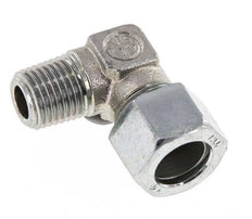 R 1/4'' Macho x 12LL Codo de 90 grados de acero galvanizado 100 Bar DIN 2353