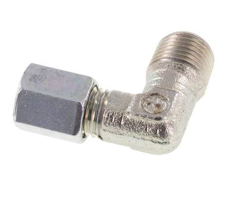R 1/8'' Macho x 4LL Codo de 90 grados de acero galvanizado 100 Bar DIN 2353