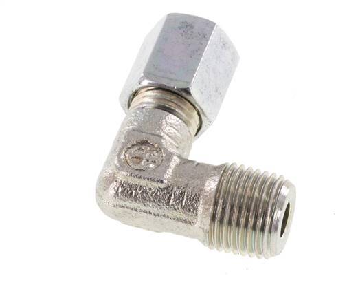 R 1/8'' Macho x 4LL Codo de 90 grados de acero galvanizado 100 Bar DIN 2353