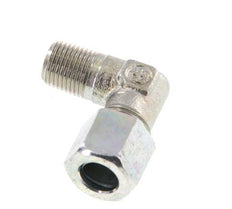 R 1/8'' Macho x 8LL Codo de 90 grados de acero galvanizado 100 Bar DIN 2353