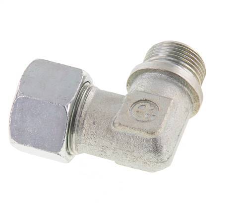 G 3/4'' Macho x 20S Codo de 90 grados de acero galvanizado 400 Bar DIN 2353