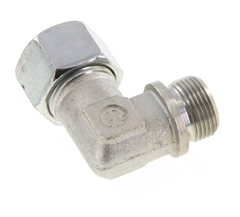 G 3/4'' Macho x 20S Codo de 90 grados de acero galvanizado 400 Bar DIN 2353