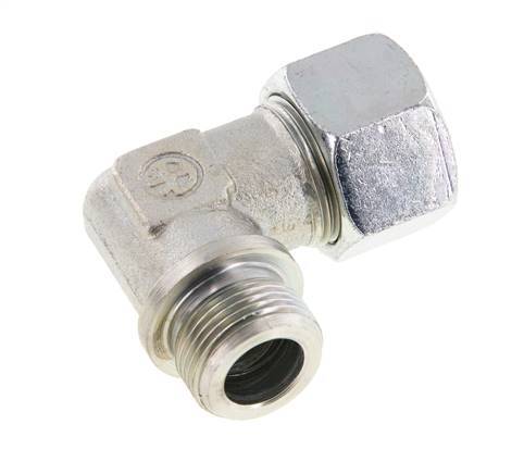G 3/4'' Macho x 20S Codo de 90 grados de acero galvanizado 400 Bar DIN 2353
